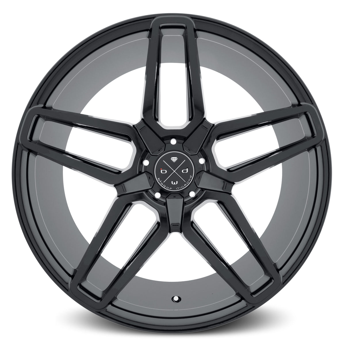 BD-17-5 22x10.5 Front | 22x10.5 Rear Gloss Black Finish *NEW* (Set of 4 wheels)