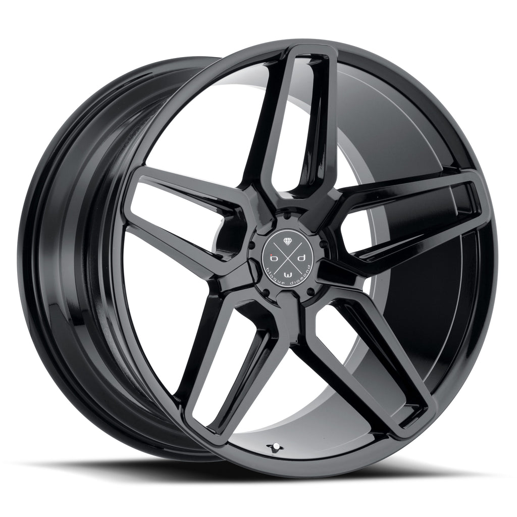 BD-17-5 22x10.5 Front | 22x10.5 Rear Gloss Black Finish *NEW* (Set of 4 wheels)