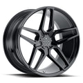 BD-17-5 22x10.5 Front | 22x10.5 Rear Gloss Black Finish *NEW* (Set of 4 wheels)