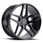 BD-17-5 22x10.5 Front | 22x10.5 Rear Gloss Black Finish *NEW* (Set of 4 wheels)