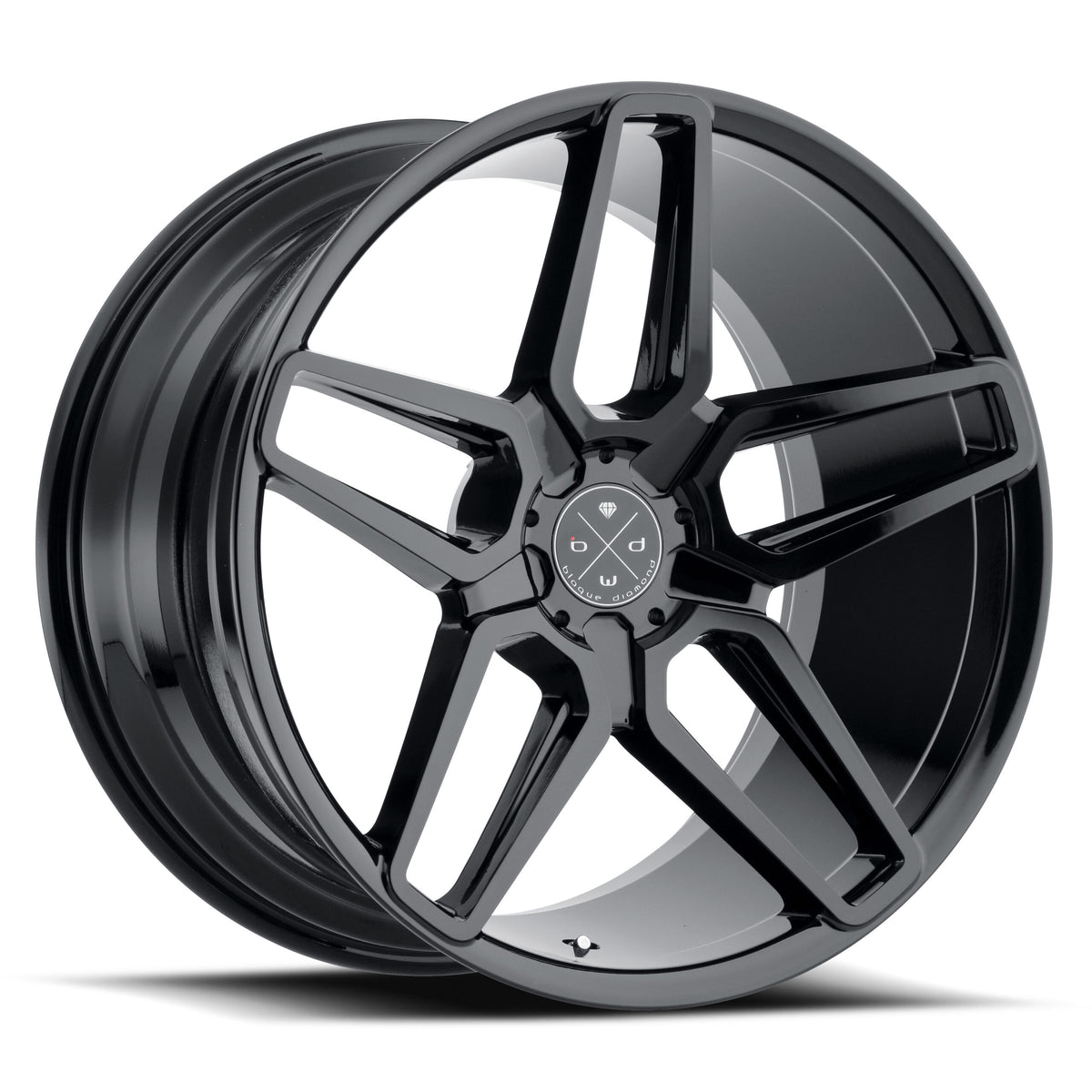 BD-17-5 22x10.5 Front | 22x10.5 Rear Gloss Black Finish *NEW* (Set of 4 wheels)
