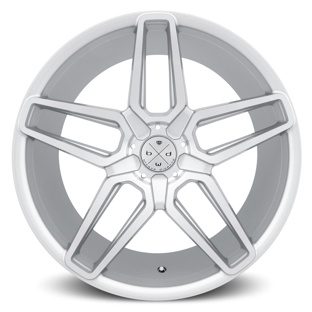 BD-17-5 22x9 Front | 22x10.5 Rear Silver w/ Machine Face Finish *NEW* (Set of 4 wheels)
