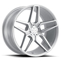 BD-17-5 Silver 22x10.5 Wheels Set - Machine Face Finish — 5x120