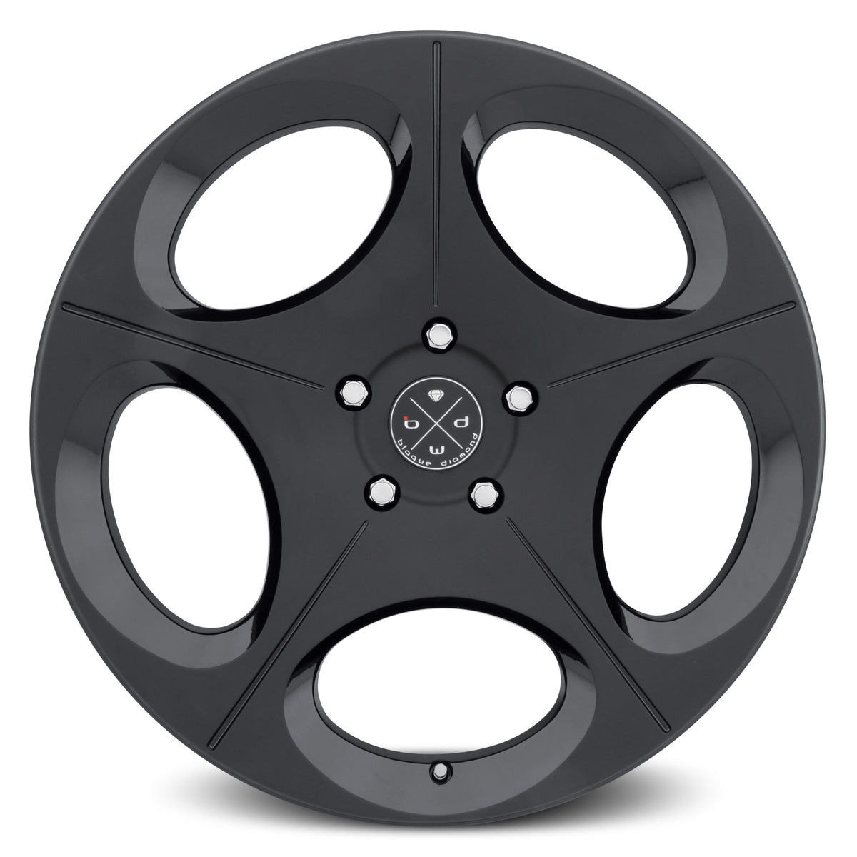 BD-77 20x10 Front | 20x10 Rear Gloss Black w/ Matte Black Face Finish *NEW* (Set of 4 wheels) — 5x112