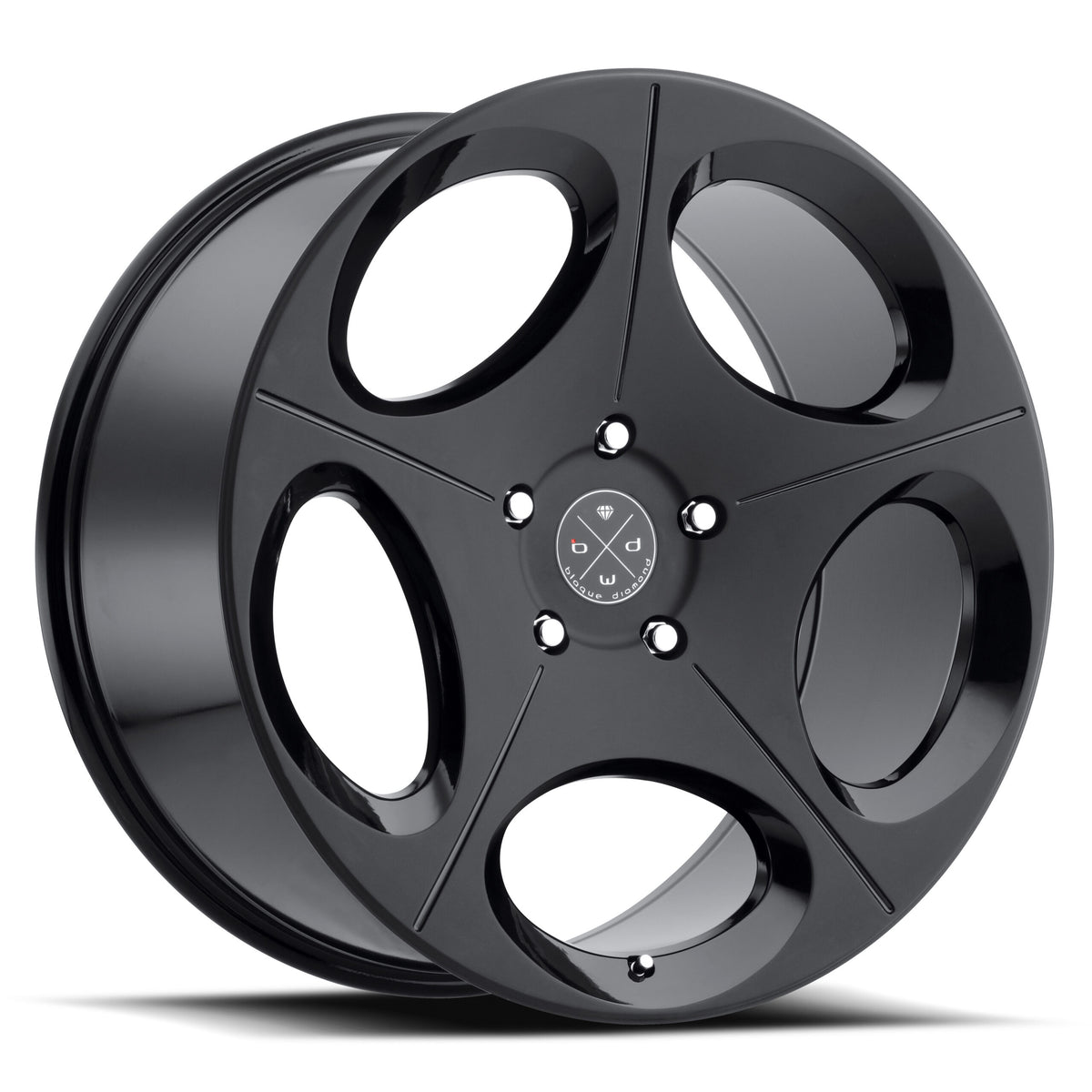 BD-77 20×11 +42 | 20×11 +42 (5×112) Gloss Black w/ Matte Black Face Finish *NEW* (Set of 4 wheels)