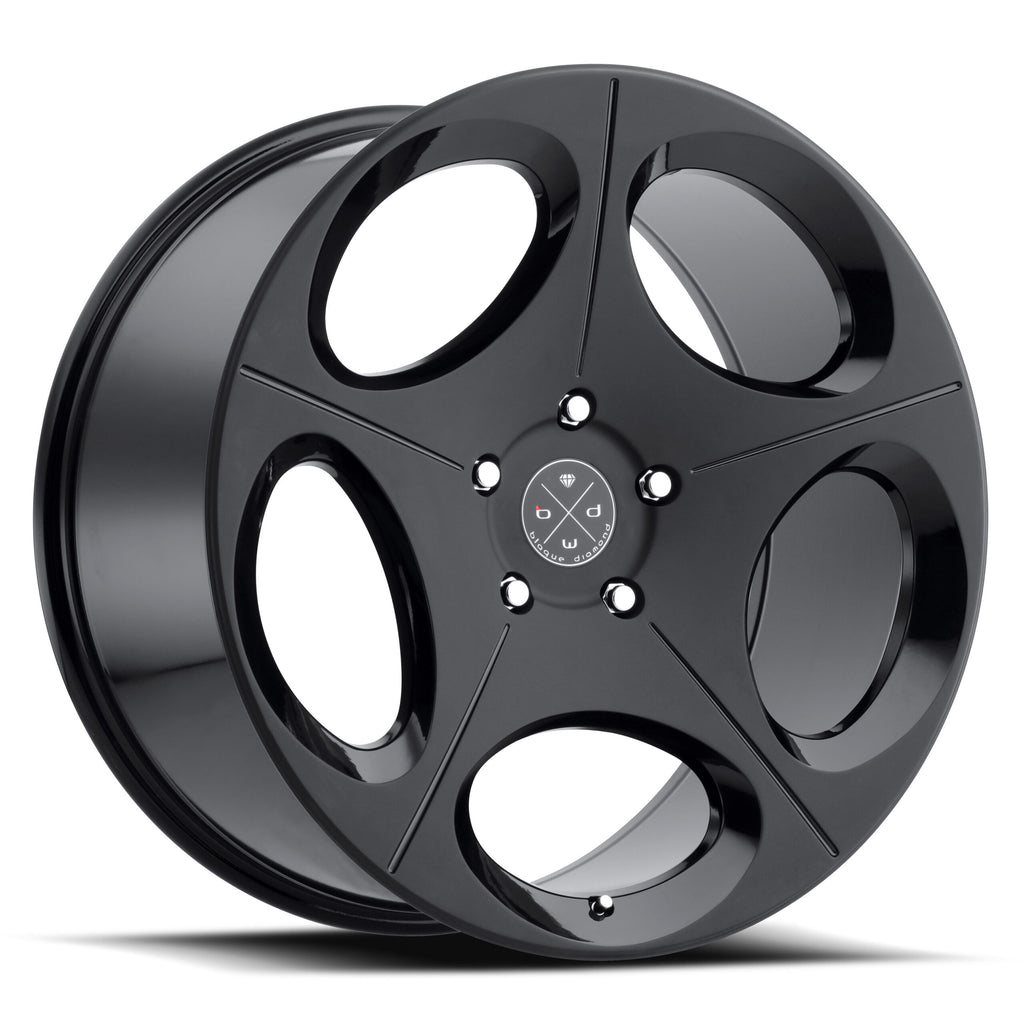BD-77 20x10 Front | 20x11 Rear Gloss Black w/ Matte Black Face Finish *NEW* (Set of 4 wheels)